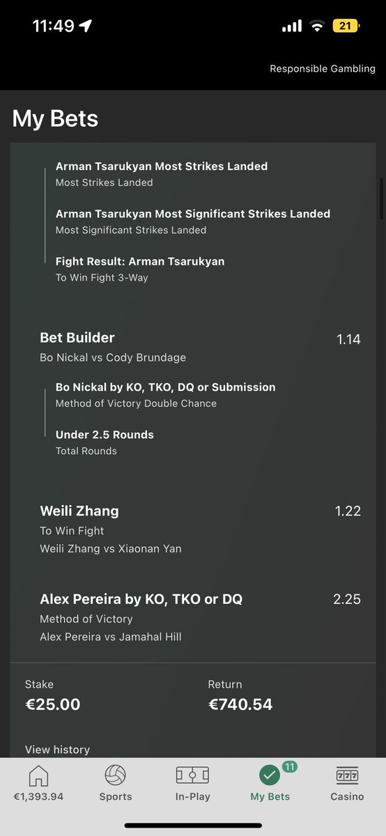 Good weekend at #UFC300 🤴🏽 13.5 units placed recurring +140 units on the night👀 Mma tips and predictions channel coming soon which will be covering all promotions and all cards for free. Like for the telegram link👍🏻