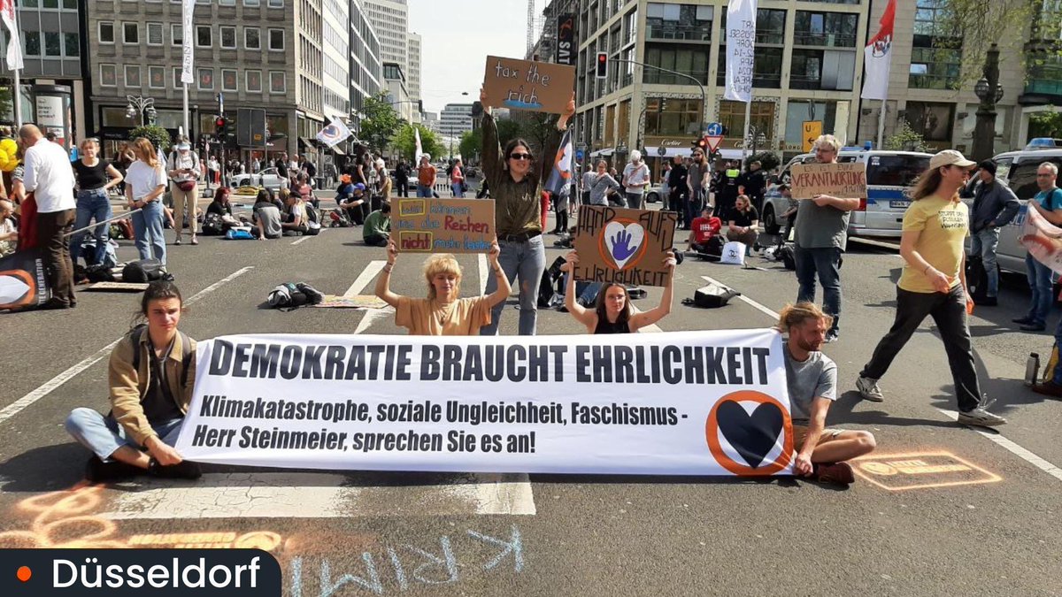 🔥 Ungehorsame Versammlungen in ganz Deutschland: #Hamburg, #Berlin, #Aschaffenburg, #Konstanz und #Düsseldorf! 📣 Wir sind nicht bereit der Eskalation der Klimakrise weiter zuzusehen. Wir gehen auf die Straße und fordern Ehrlichkeit und Handeln von unserer Regierung! 1/2