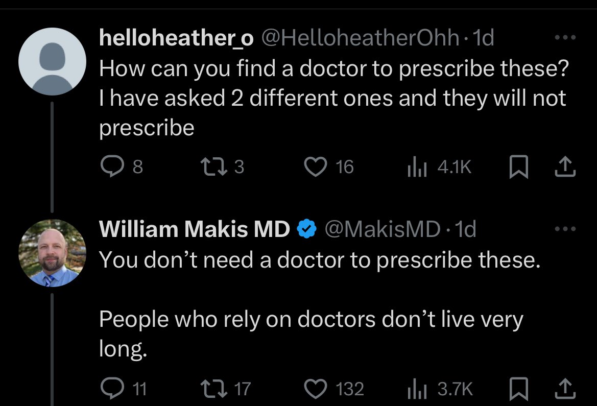 #GhouledSuddenly non-cologist Makis up with more “turbo-cancer” nonsense and unproven protocols with anti-parasitics

He even owns himself in the reply. “People who rely on doctors don’t live very long”

What is he then? 😳😂😂😂

#GhouledSuddenly