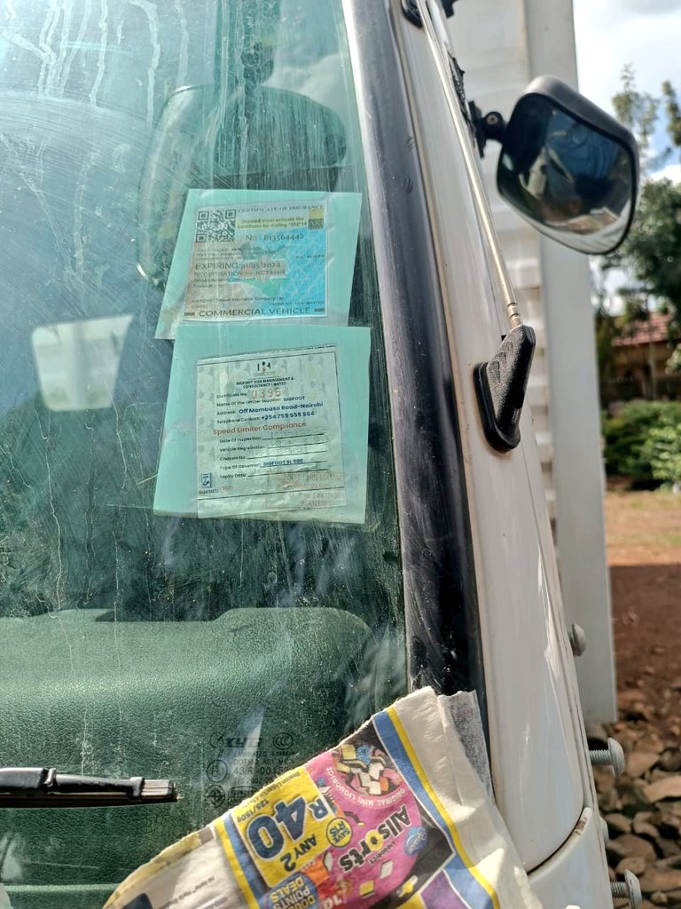 STOLEN LORRY RECOVERED, SUSPECT ARRESTED A Mitsubishi lorry that was reported stolen on April 1, 2024 has been recovered from a garage in Karen while being fitted with fake insurance and registration plates, and the prime suspect in the thievery, Simam Kagema Mwangi, arrested.