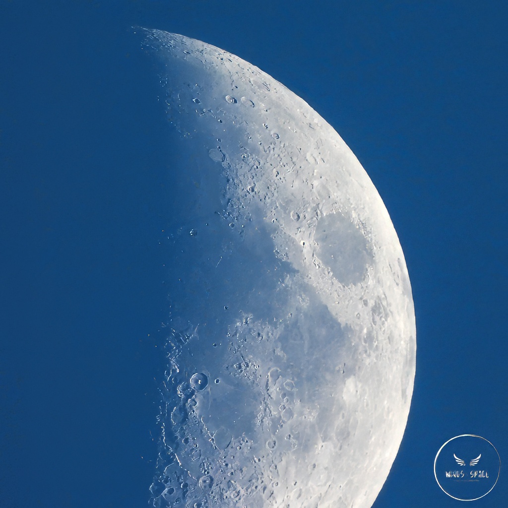 Almost 40% illuminated waxing crescent M👀N taken at 7:15pm today Theophilus particularly standing out in the middle with Cyrillus & Catharina beside it @MoonHourSocial @SkyCalPro #MoonHour #moon #nikonphotography