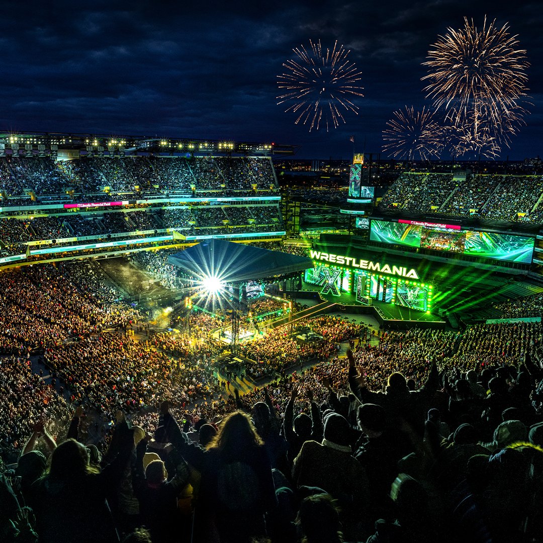 Philly made history at last week's #WrestleManiaXL, with over one hundred and forty thousand in attendance, making it the biggest WrestleMania ever! 📸: @WWE