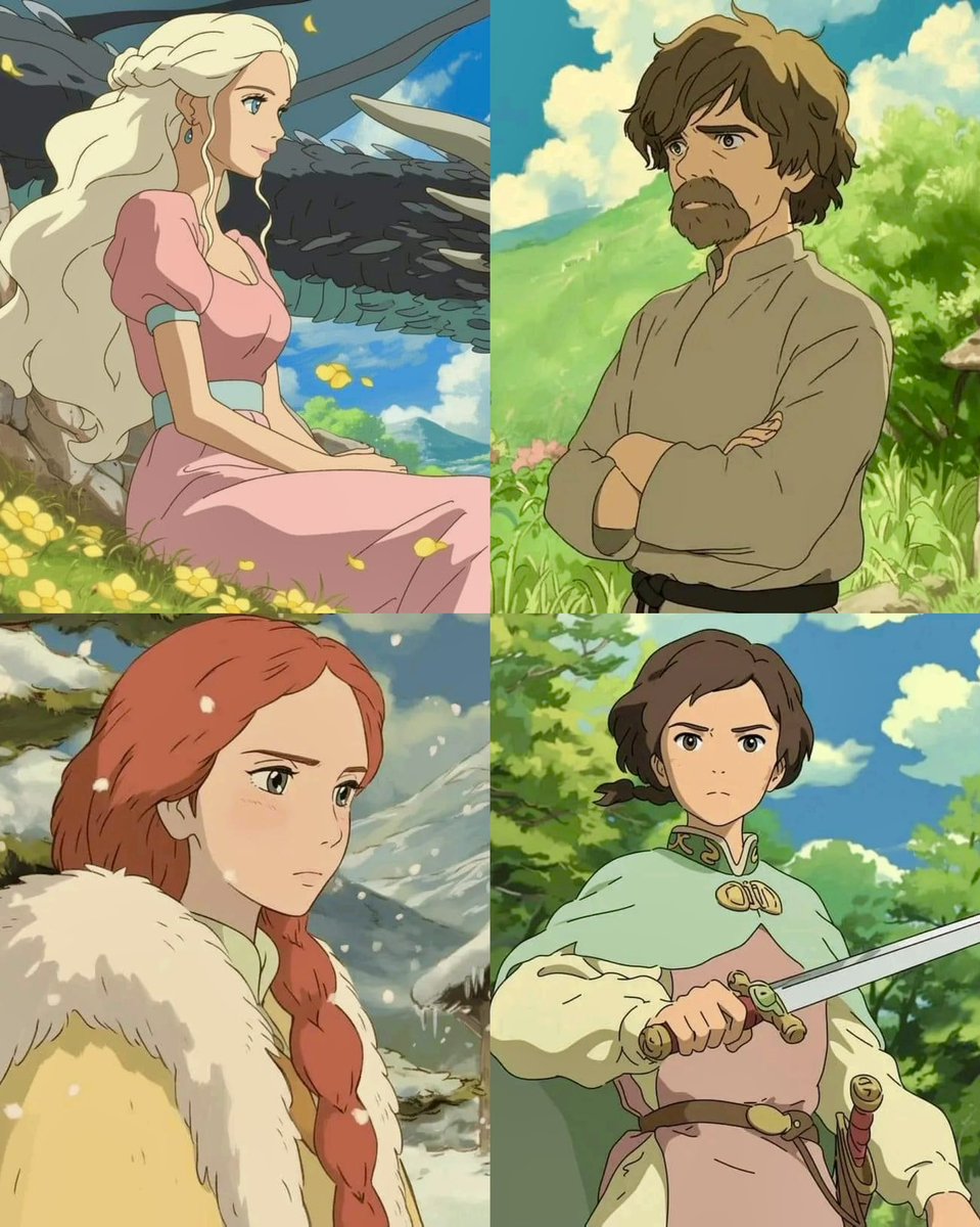 King Targaryen 🐉 (@kingtargaryenn) on Twitter photo HILO🧵
Personajes de #GameOfThrones dibujados al estilo ‘Studio Ghibli’. Realmente son unas imágenes hermosas y sería genial ver una serie animada así.
Se agradecen los Rt y para disfrutar de más contenido sobre este Universo sígueme aquí: <a href="/KingTargaryenn/">King Targaryen 🐉</a> HILO🧵
Personajes de #GameOfThrones dibujados al estilo ‘Studio Ghibli’. Realmente son unas imágenes hermosas y sería genial ver una serie animada así.
Se agradecen los Rt y para disfrutar de más contenido sobre este Universo sígueme aquí: <a href="/KingTargaryenn/">King Targaryen 🐉</a>