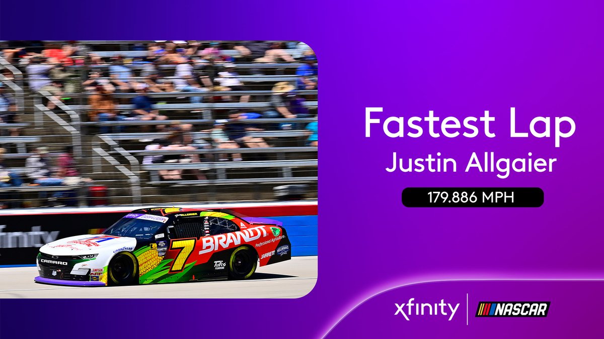 Two more playoff points in the bank.

@J_Allgaier had the #XfinitySeries #FastestLap at @TXMotorSpeedway.