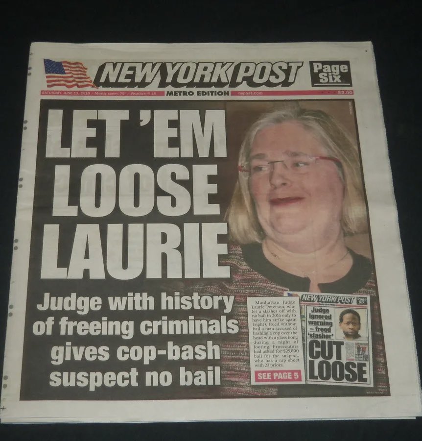 NYC MADNESS: Meet Manhattan Judge Laurie Peterson, who was appointed by Bill DeBlasio. Thanks to Peterson, Jean Carlos Zarzuela, who was just arrested for punching a 9-year-old girl in Grand Central Station, was freed without bail despite punching an elderly woman earlier this…