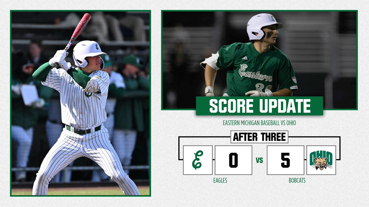 𝗘𝟯 | 𝗢𝗨 𝟱, 𝗘𝗠𝗨 𝟬 After three. 📺tinyurl.com/ms4dndxa #EMUEagles | #HTR