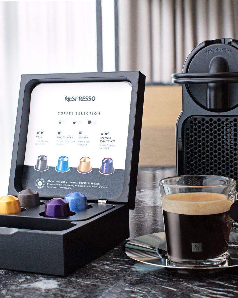Coffee cravings kicking in? Fuel up for the day and savour the rich flavours of a freshly brewed @NespressoCA right at your fingertips.

#NespressoMoments #MarriottBonvoy