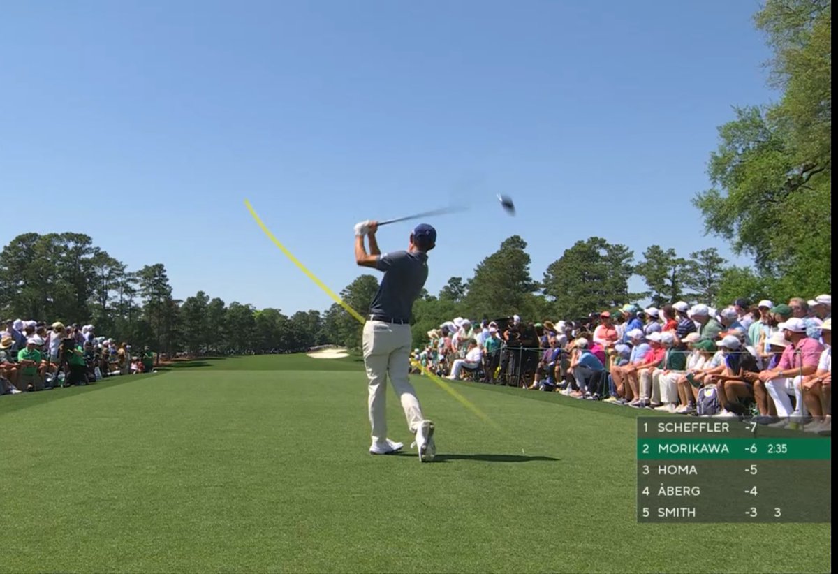Scheffler and Morikawa both hit nice little cuts off the first tee and we are off!  5 hrs from now, someone is getting $3.6M, a butt-load of exemptions and a ‘dry clean only’ garment. #Masters #GreenIsTheNewBlack