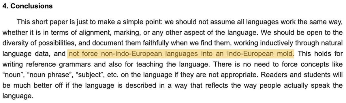 Randy LaPolla (2024) is absolutely right that we should not "force non-Indo-European languages into an Indo-European mold"... 1/2 mdpi.com/2226-471X/9/4/…
