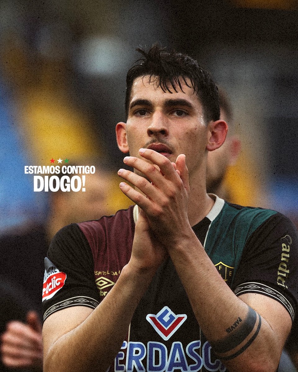 Contigo, Diogo! ⭐️

Agradecimento especial a todos os profissionais de saúde presentes, assim como ao staff do <a href="/RioAve_FC/">Rio Ave FC</a> pela prontidão no auxílio ao nosso atleta 🤝