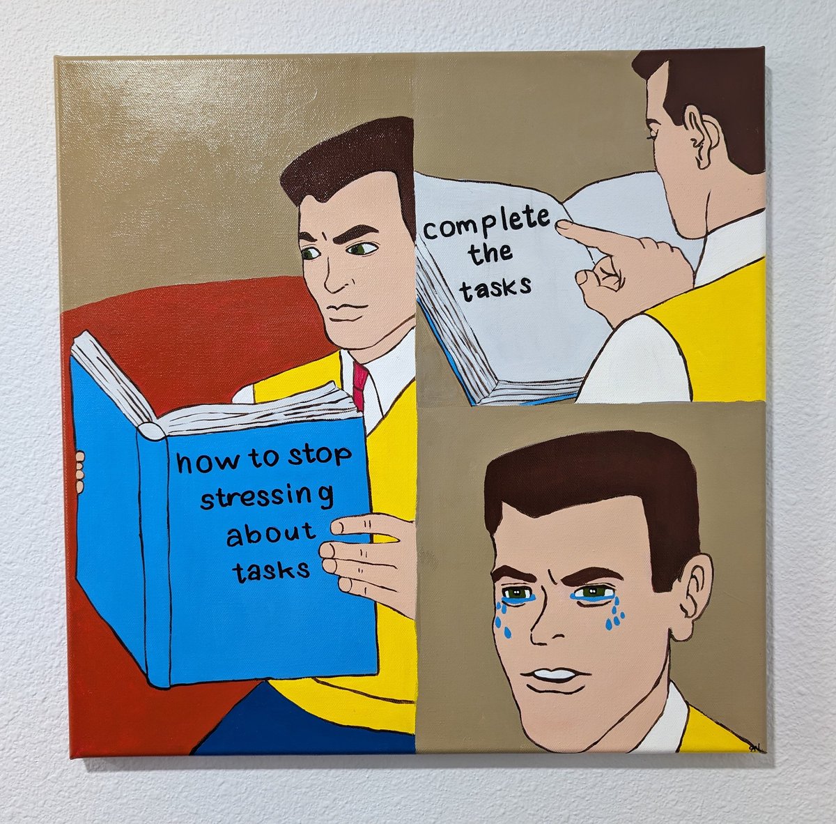 RobDenBleyker's tweet photo. newest addition to my office wall to keep me motivated. meme created by @Royotathon and painted by @Shenanigans_luv https://t.co/eQ4pFKHFwI