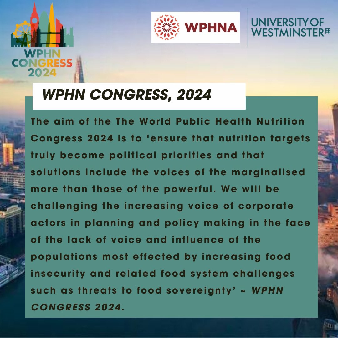 Let's make sure nutrition goals become more than just talk. It's time for the voices of the marginalized to take center stage in shaping solutions.
#nutrition #nutritioncongress #publichealth #publichealthmatters #hunger #universityofwestminster