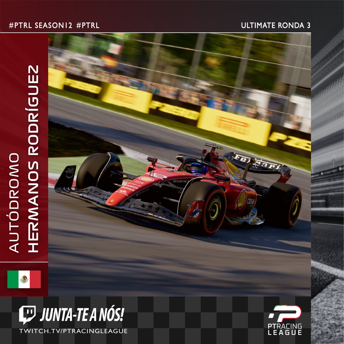 ptracingleague's tweet image. É dia de encerrar o fim-de-semana com chave de ouro! 🤩

Entramos em pista para a 3ª Ronda da Liga Ultimate às 21H30.

👉 twitch.tv/ptracingleague 

#PTRLSeason12 #PTRLUltimate #PTRL