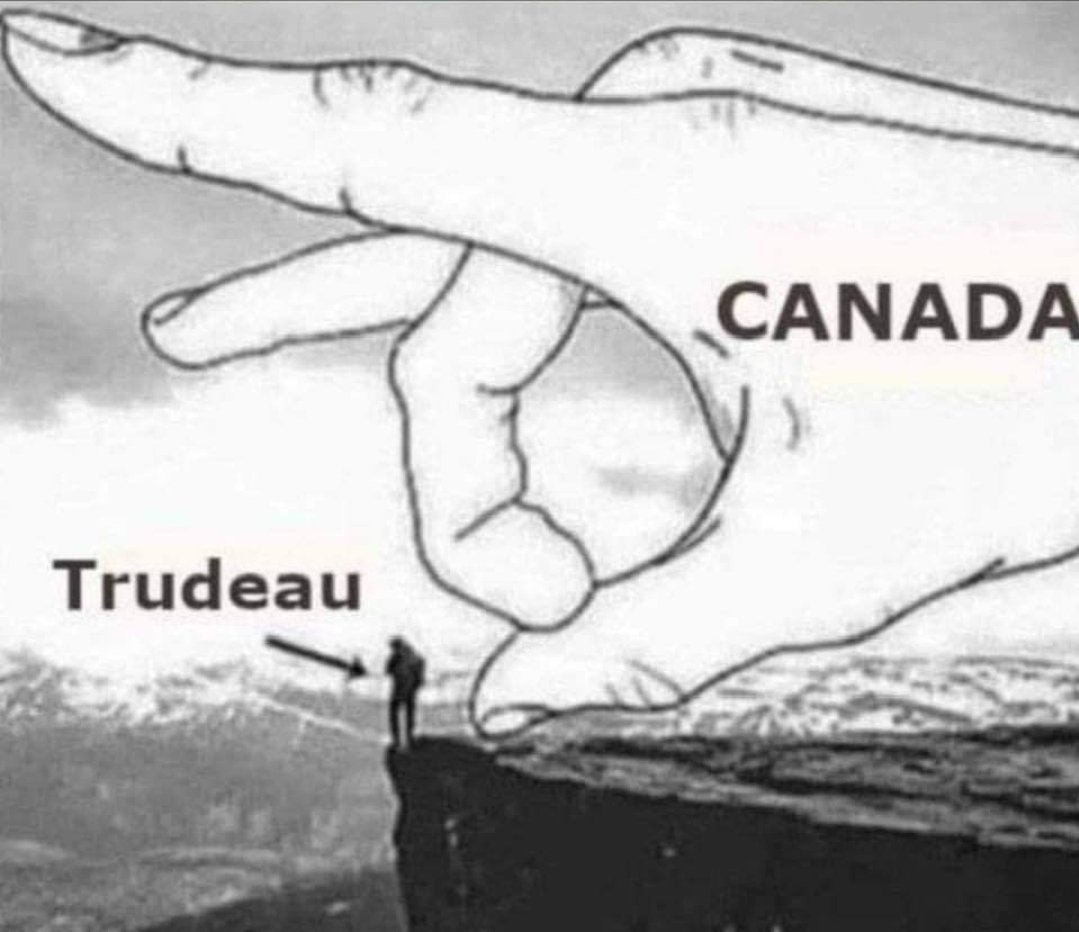 King Trudeau Canadians are speaking. Signed Canada
