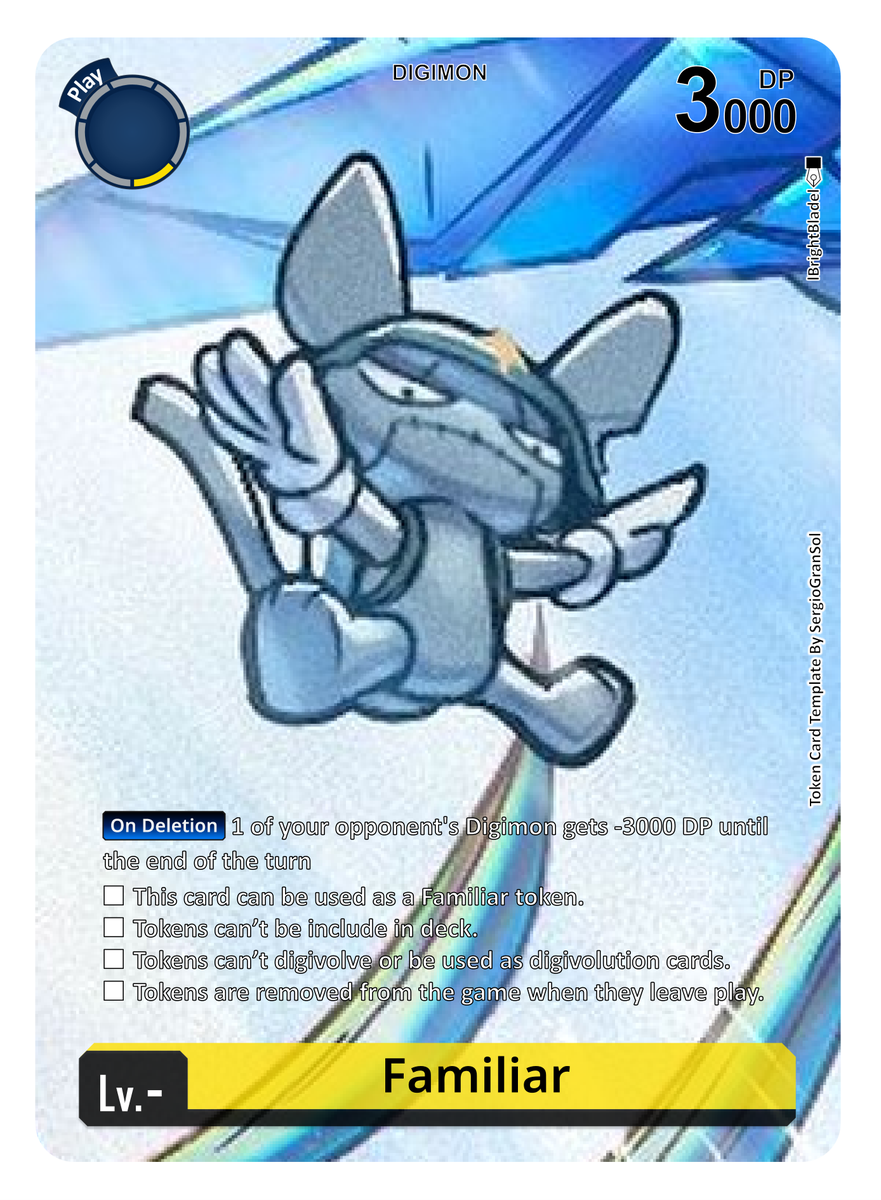 Just sharing Digimon TCG Tokens Cendrillmon Familiars token v2 Image by  @lBrightBladel #Digimon #DigimonTCG #DigimonTokens #Cendrillmon #