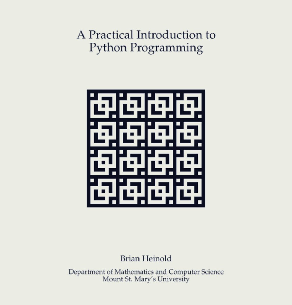 KirkDBorne's tweet photo. Download 263-page PDF — A Practical Introduction to #Python Programming: https://t.co/hlRvFldbSX
—————
#DataScience #DataScientists #Coding #ComputationalScience https://t.co/NG3iJhWyLL