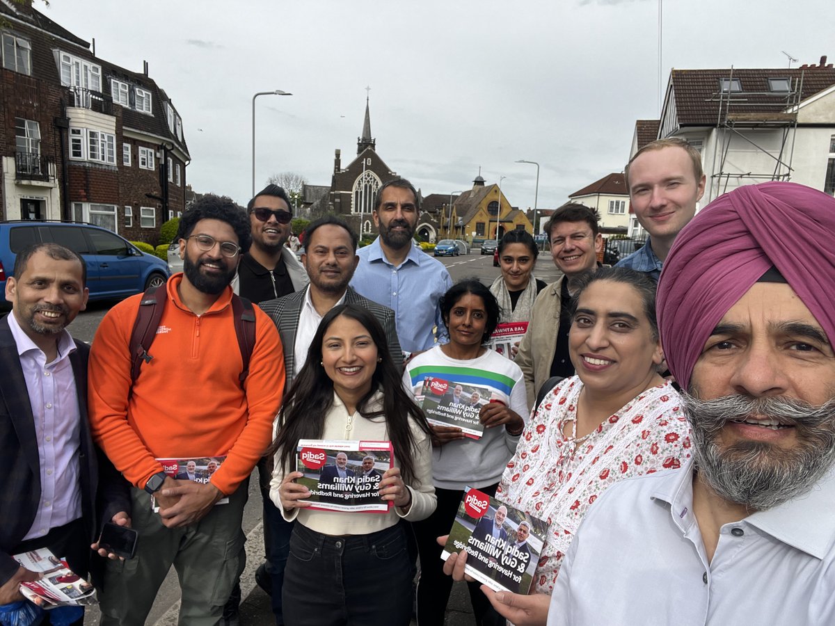 Super Sunday, out canvassing in glorious sunshine in Ilford South for @SadiqKhan, @Guy__Williams & @UKLabour for the London wide Mayoral & GLA elections. May 2nd - Vote Labour