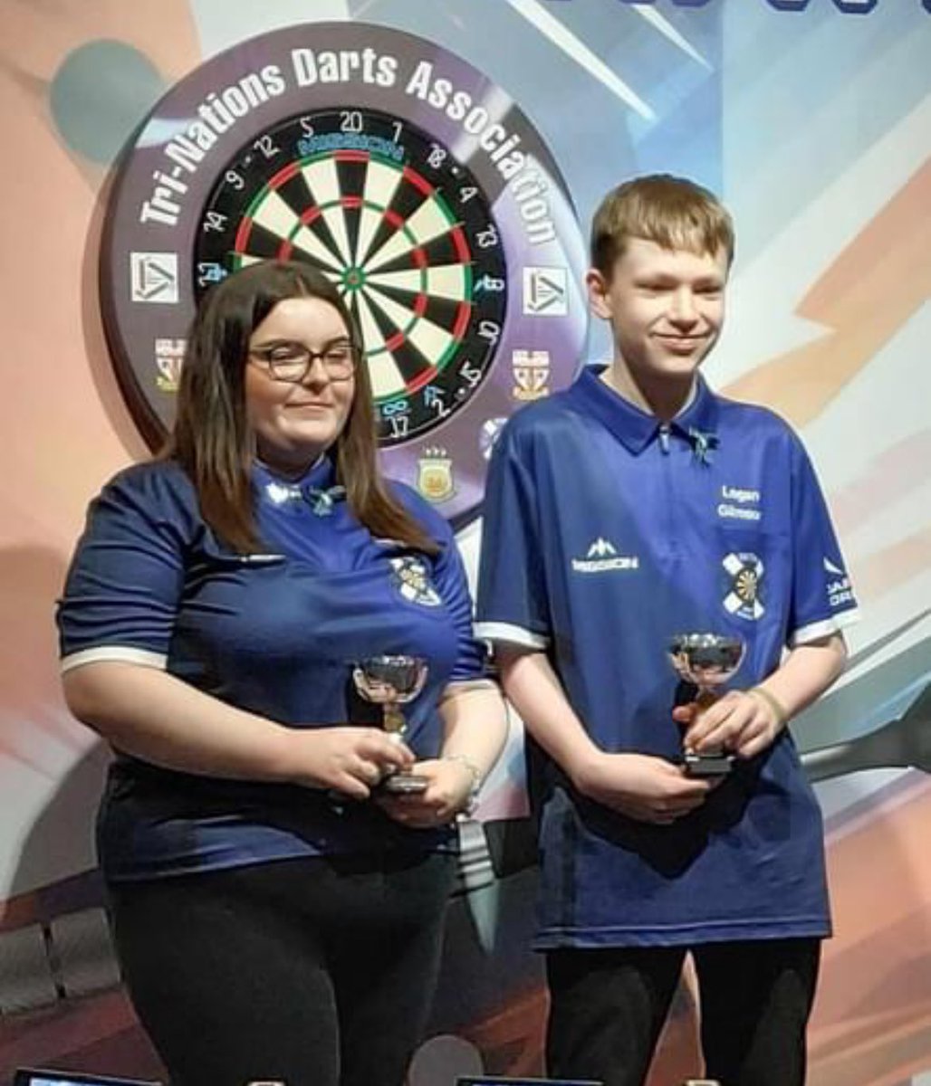 Congratulations to @sophie_tr0phy and @LoganGilmour180 for winning the players of the match awards against Wales 👏🏻. #targetdarts #Elite1 #StepBeyond @TargetElite1