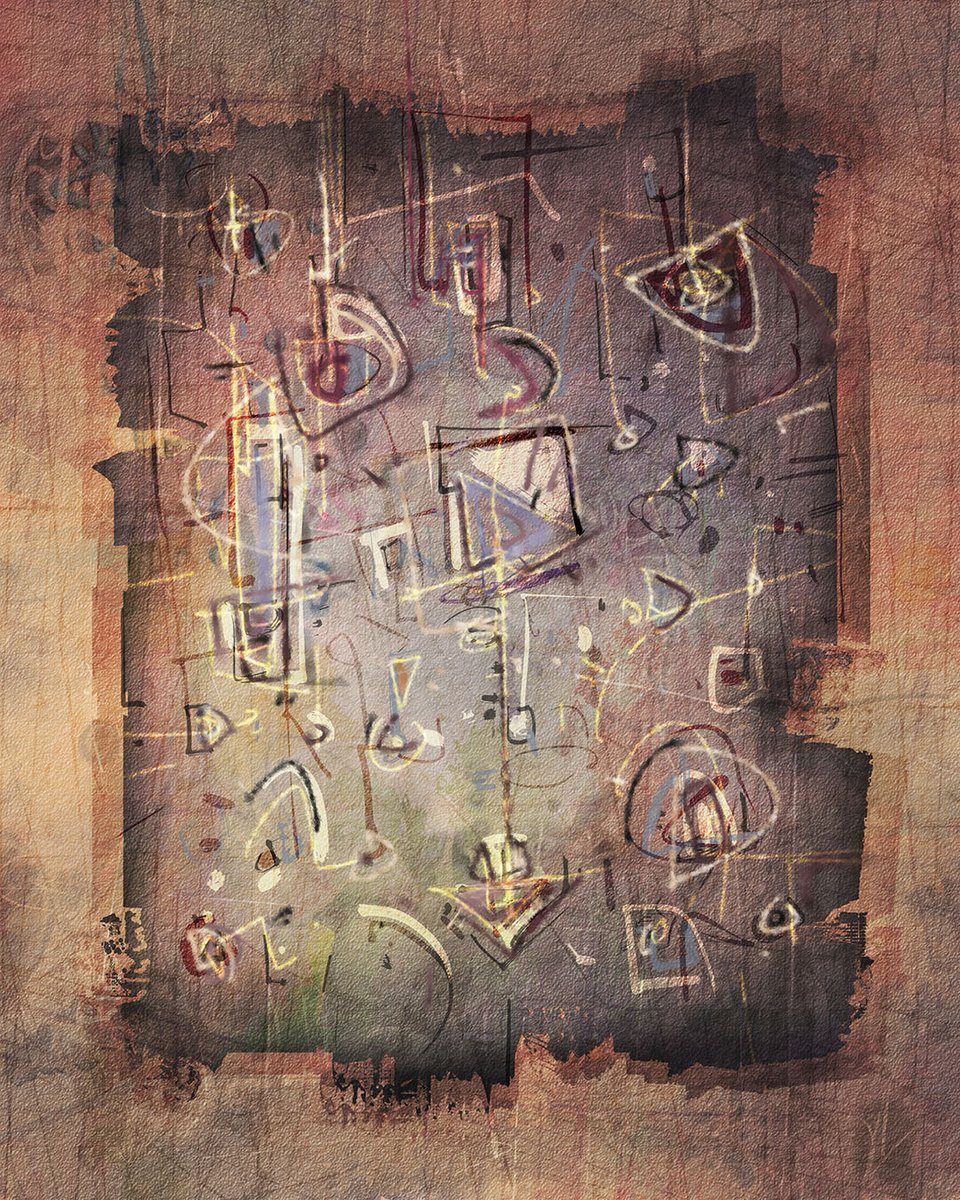 'Manuscript from the pre-AI era'
#digitalart #artedigital #handmade #manuscript #abstract #arteabstracto #pergamino #papyrus