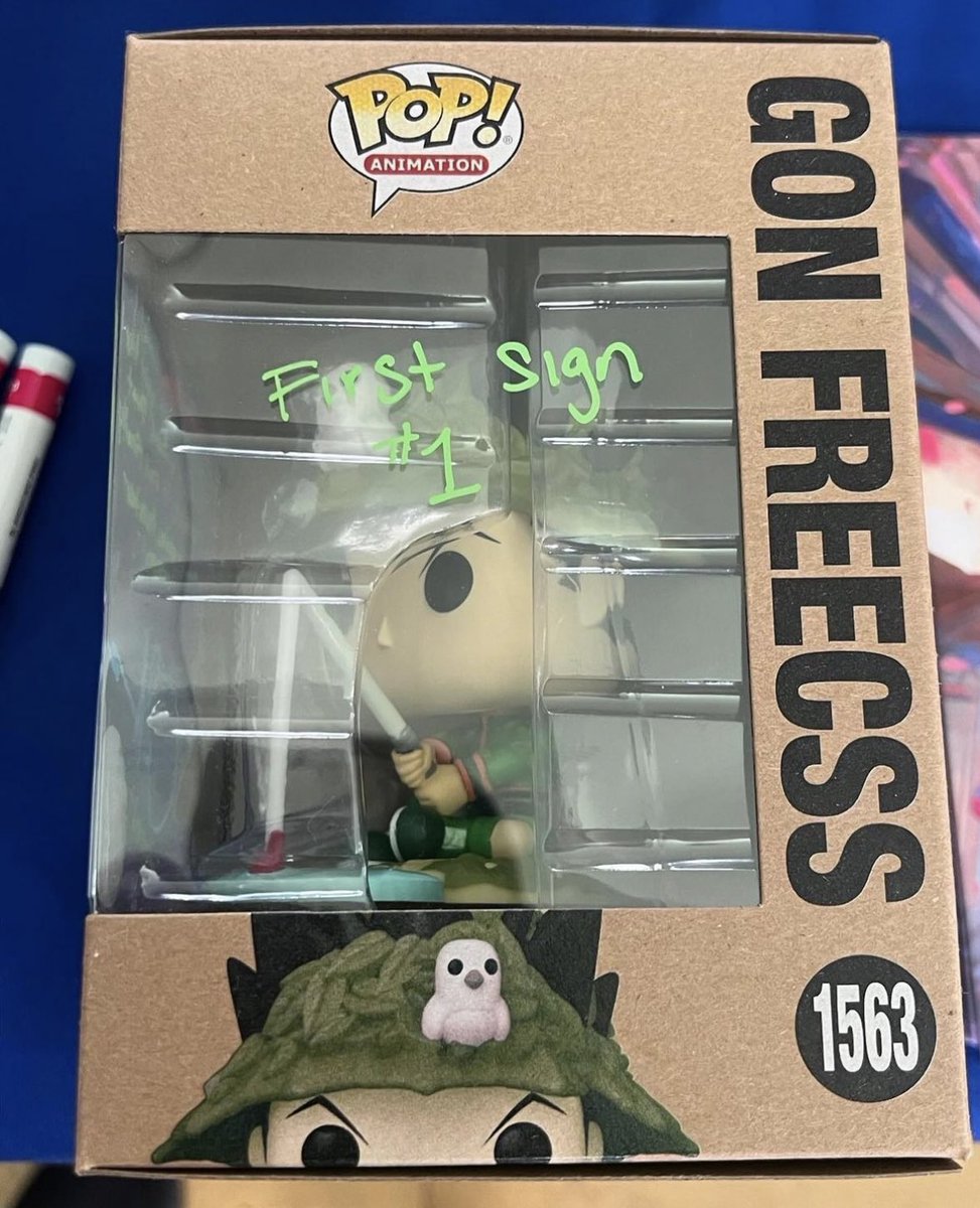 First signed Gon Freecss? That was quick for this Earth Day exclusive Funko POP! Thanks @tommillership_ via @Darkpops_ ~ #HxH #HunterXHunter #GonFreecss #FPN #FunkoPOPNews #Funko #POP #POPVinyl #FunkoPOP #FunkoSoda