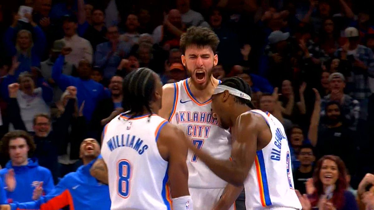 The Oklahoma City Thunder will finish as the #1 seed in one of the toughest Western Conferences EVER They'll finish #1 for the 2nd time in franchise history, joining the 2012-2013 squad 57 wins ⚡️