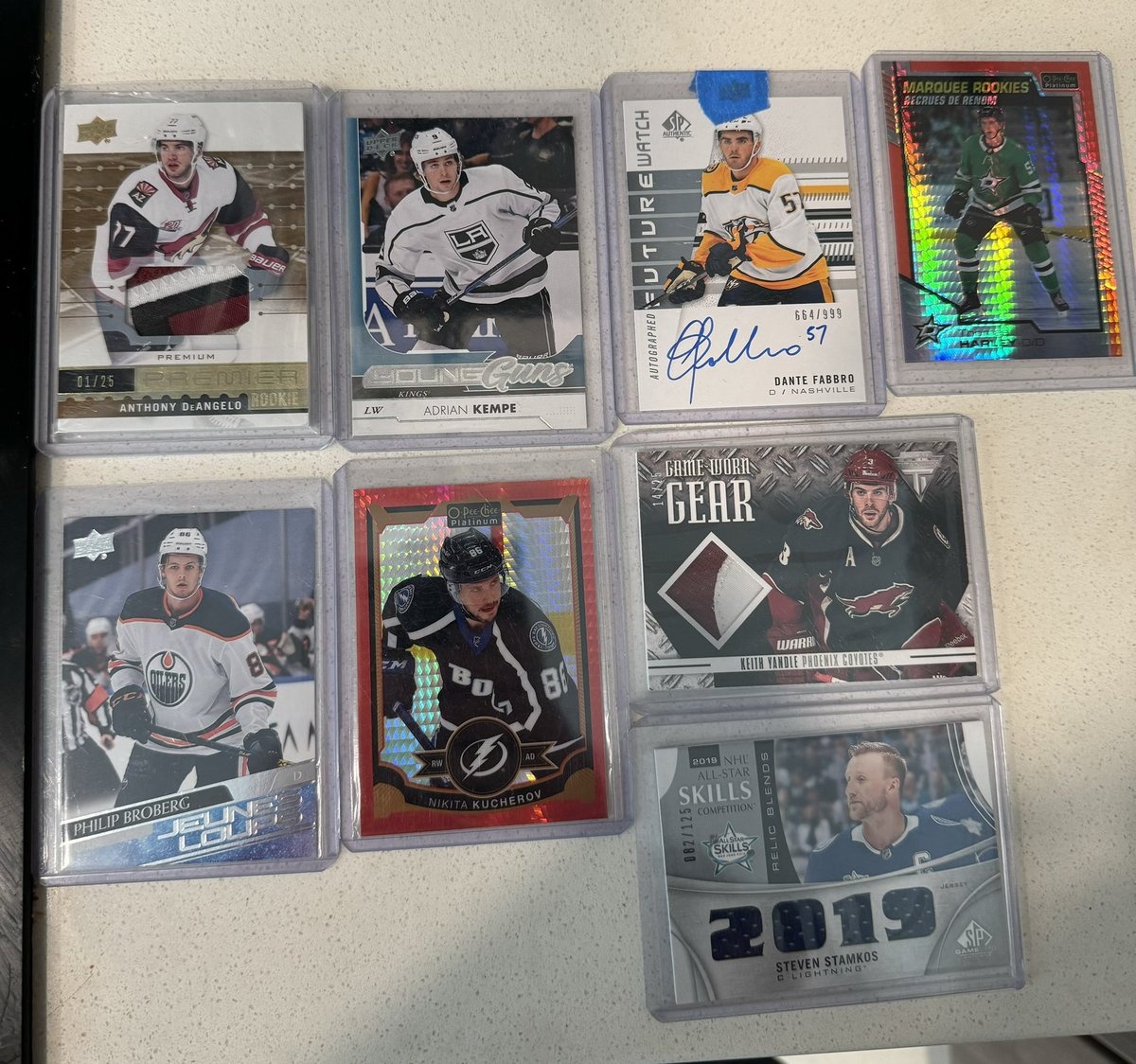 Posting these on eBay this week. Twitter gets first crack. DM’s are open. Can send individual pics. Retweets appreciated 🤝 Mostly looking to sell unless it’s trades for Q Hughes marquee rookie parallels I don’t have or any high end RC Dahlin.