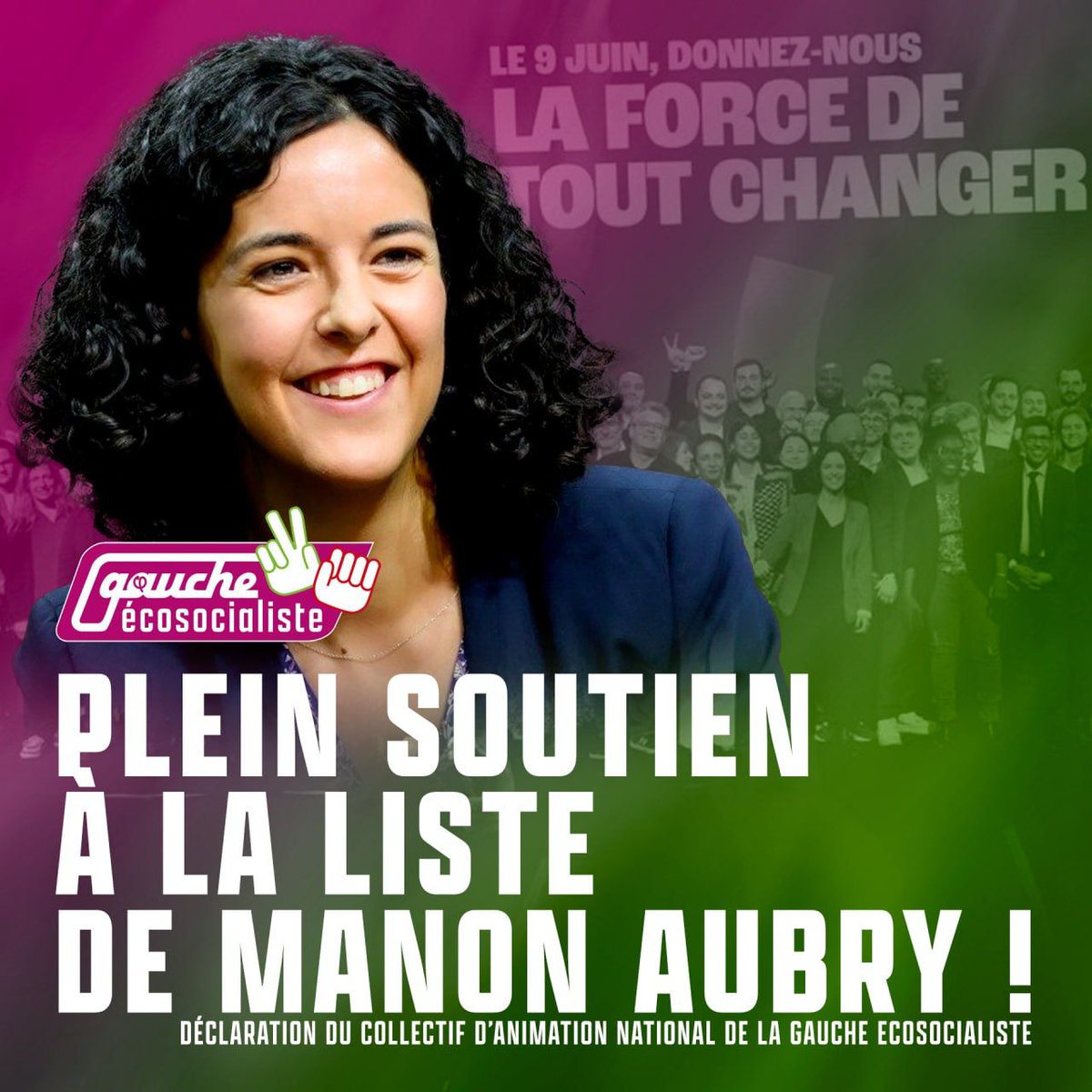 Avec Manon Aubry 
#LaForceDeToutChanger