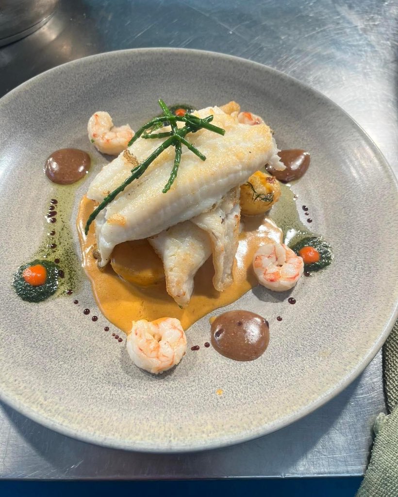 Lemon sole with a prawn bisque and king prawns.. ❤️❤️Anderson’s Boathouse Restaurant, Killybegs. I’m actually spoilt lads. Maybe my family who have been telling me my whole life were right all along.