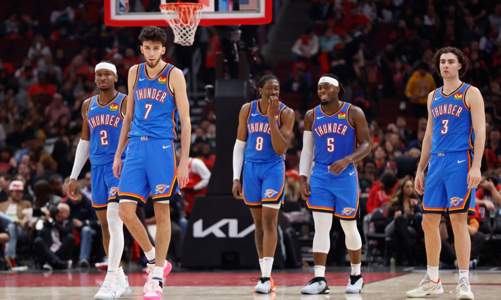 ThunderChats's tweet image. THE 2024 WESTERN CONFERENCE #1 SEED:

YOUR OKLAHOMA CITY THUNDER

#ThunderUp