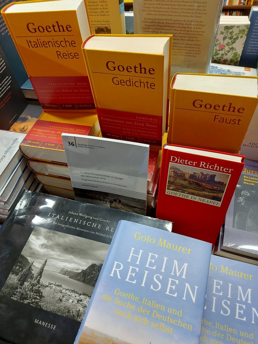 Goethe in his bookshop: 'Hoffmann's Buchhandlung' (founded in 1710), #Weimar.
#Goethe #ItalianJourney
#GoetheMemorialTour #EtInArcadiaEgo PS 4/n