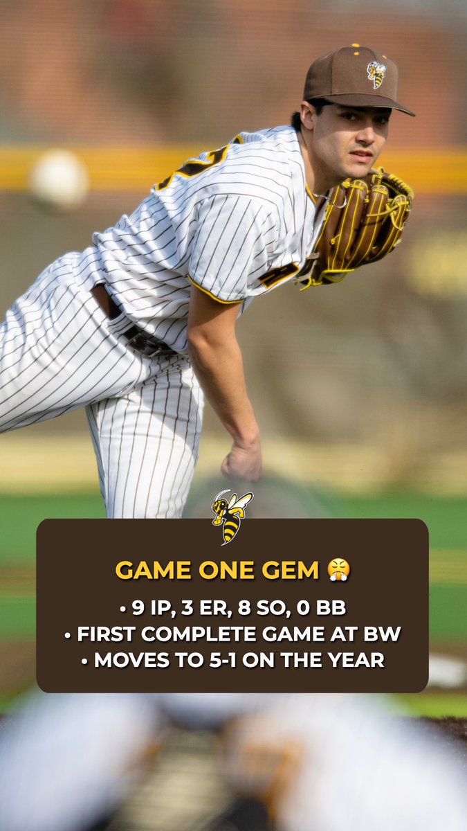 Dolcemaschio goes the distance 💪

#BWBoys | @BWUBaseball