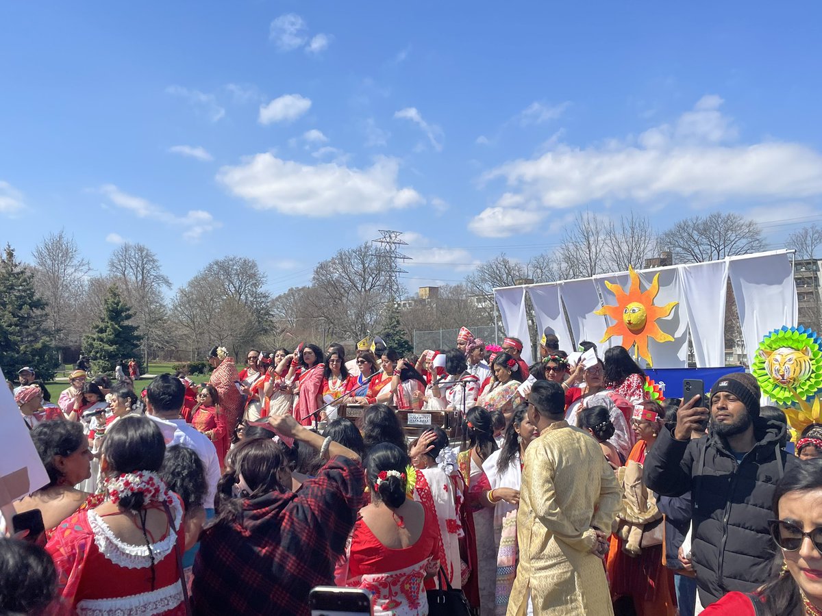 Proud to represent @beynate and celebrate Bengali New Year 1431 and 20 years of the iconic Ghoroa Restaurant on a beautiful day throughout Bangla Town and Dentonia Park. Shuvo Noboborsho!