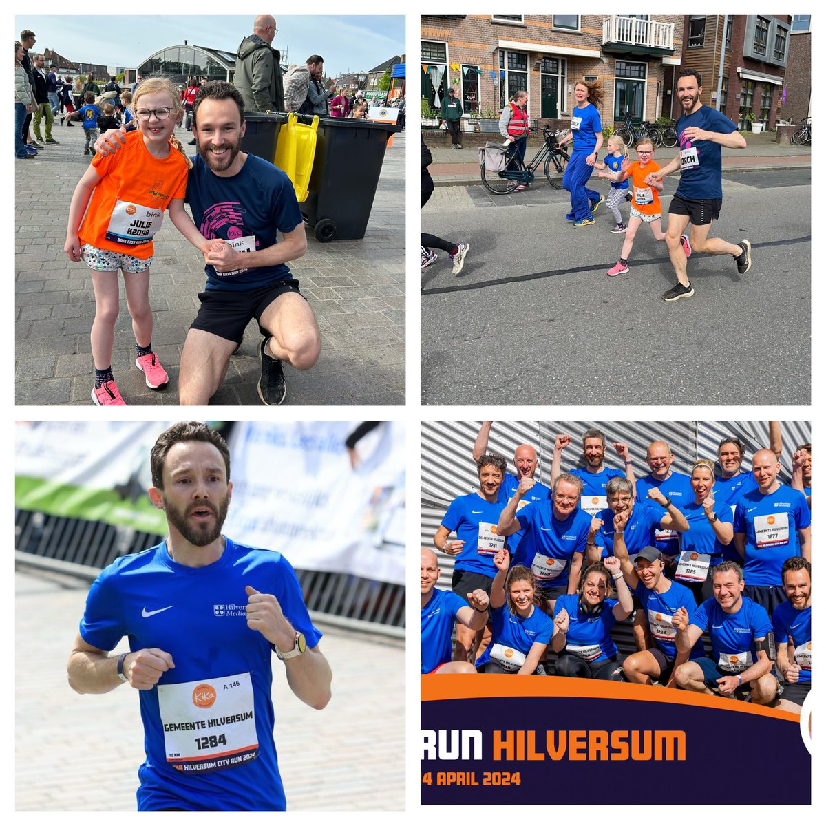 Wat een geweldige dag tijdens de 20’e @kikahilversumcityrun !!! Eerst de #kidsrun gelopen met mijn lieve dochter, daarna de #businessrun gelopen in een top team van @hilversummediastad Stralend weer, heel veel lopers en een geweldige sfeer! 🏃‍♀️🏃🏻‍♂️🌞🏅