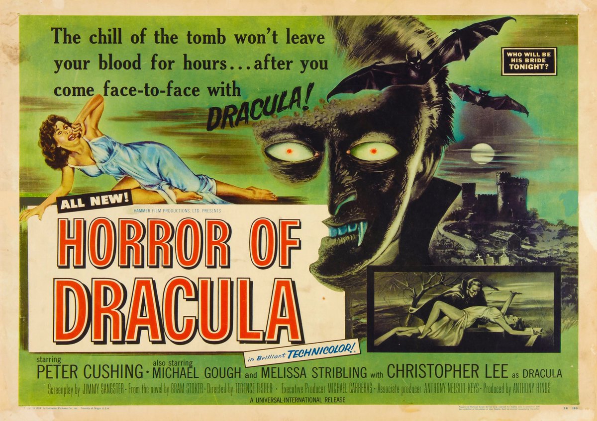 New review!

DRACULA (1958)

Link: midniteramble.blogspot.com/2024/04/horror…

#dracula #christopherlee #bramstoker #gothic #horror #vampire #vampires #hammerhorror #50s #petercushing