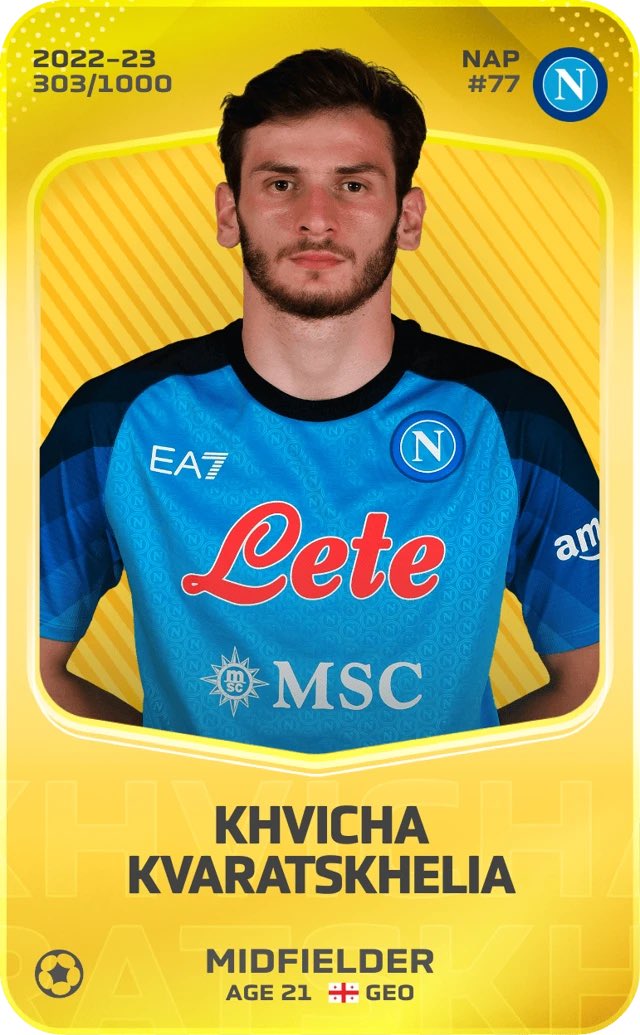 Monaco76_Yt's tweet photo. ✨ Giveaway  Kvaratskhelia✨ 
Comme indiqué dans la première vidéo 24H chez un abonné #1 , @soniic44 a choisi Naples ! De ce fait on fait gagner le golden boy 🪄
📝 Conditions 
- Retweet + Follow me 
- Abonne toi à la chaîne YouTube et like la video : https://t.co/nCraixgJZp
- Indique ton pseudo sorare dans les commentaires YouTube 

N’hésite pas à rejoindre notre discord si tu en as envie : https://t.co/ogJyg8XxRx 
Tirage dans 5 jours ⌚️Bonne chance🍀 
#sorare #Giveaway