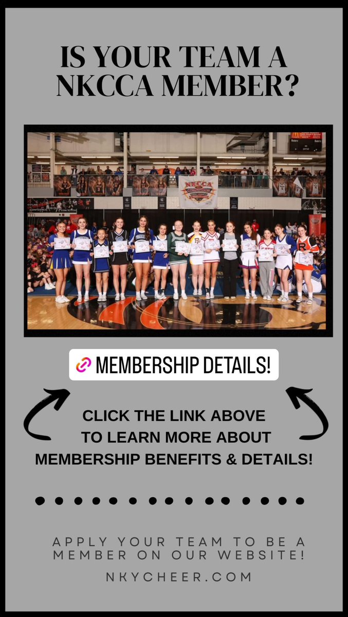 Is your team a member of the NKCCA? Learn more about the benefits of being a member using the link on our instagram or facebook story!