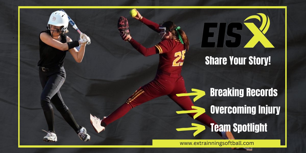 Extra Inning Softball is always looking to hear from you! Share your softball story with us via the available forms on the EIS website tinyurl.com/yc7rtfzm