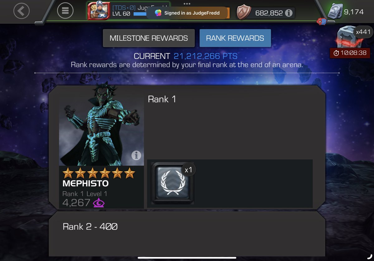 JugeFredd's tweet image. Ça devrait passer pour #Mephisto #6star ✌🏾 #MCOC