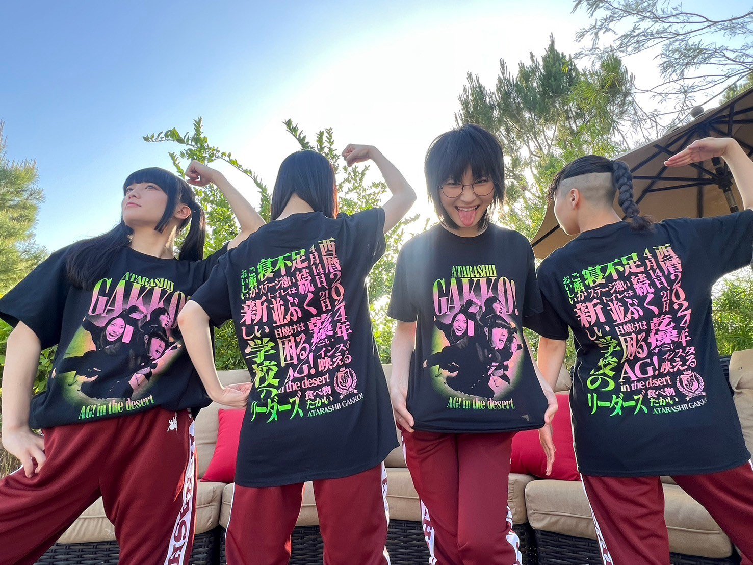 ATARASHI GAKKO! AG! Tシャツ Coachella Suzuka sporting her AG! in the desert Coachella shirt. : r