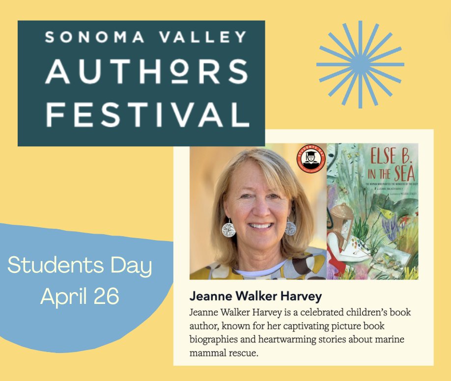 I'm SO excited and honored to be invited to speak at Students Day hosted by the amazing @svauthorsfest 2024! On April 26, I’ll visit 3 local elementary schools and discuss the creativity in all of us in “this celebration of community, literacy, and inspiration.” I can’t wait!!