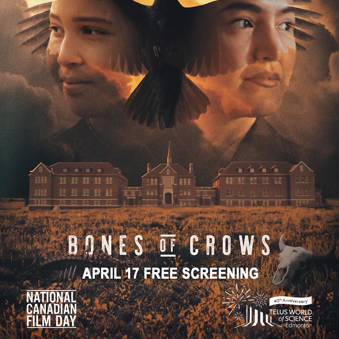 “[It] should be required viewing for all Canadians.” – Kim Hughes, Original Cin This Wednesday, April 17, watch a free screening of Bones of Crows at your Science Centre for #CanFilmDay. 🎟️ Grab your seat: twose.ca/bonesofcrows #yeg #yegevents #yegfilm