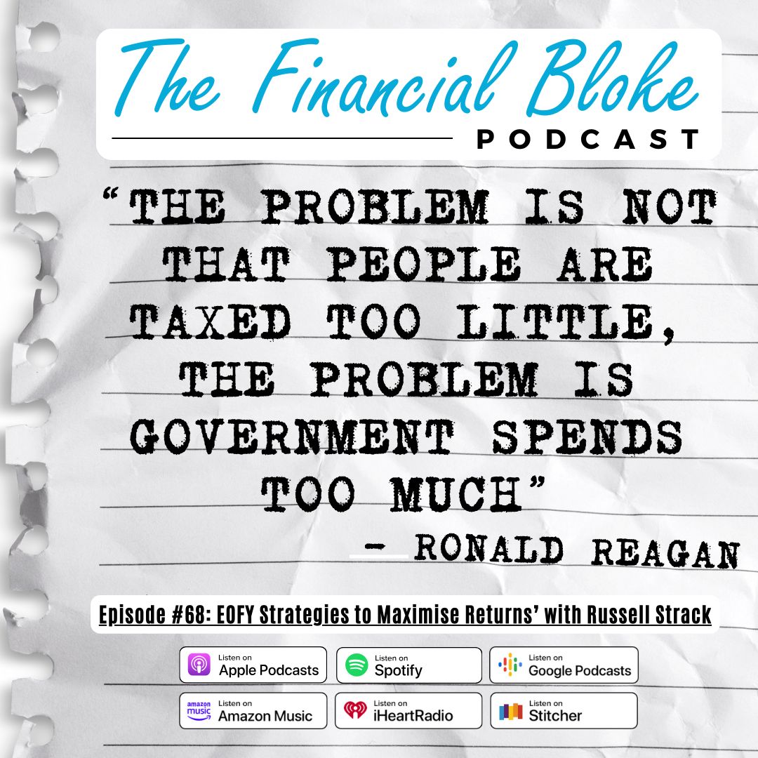 Just in case you missed Episode 68 - “EOFY Strategies to Minimise Tax and Maximise Returns” with Russell Strack

thefinancialbloke.com.au/podcasts01e68/

#agriculture #agribusiness #thefinancialbloke #financialbloke #taxplanning #eofy #taxstrategies #aussiefarmers