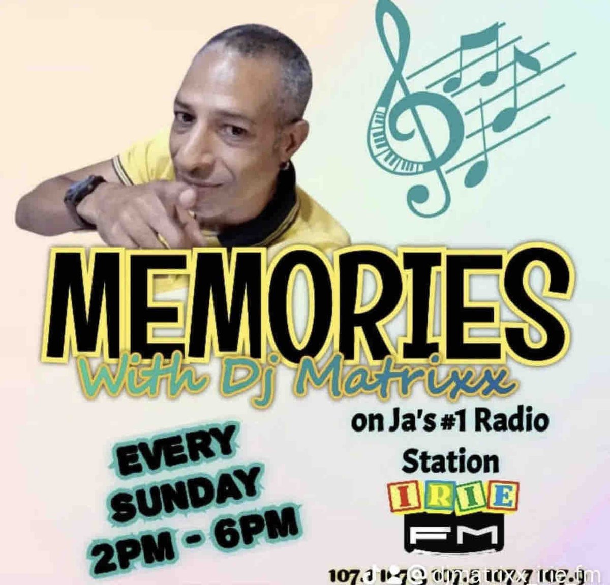 #DJMatrixx is on the #RIEFM airwaves right now with #Memories LIVE on #the107s!! IG: @dj_matrixx_irie_fm