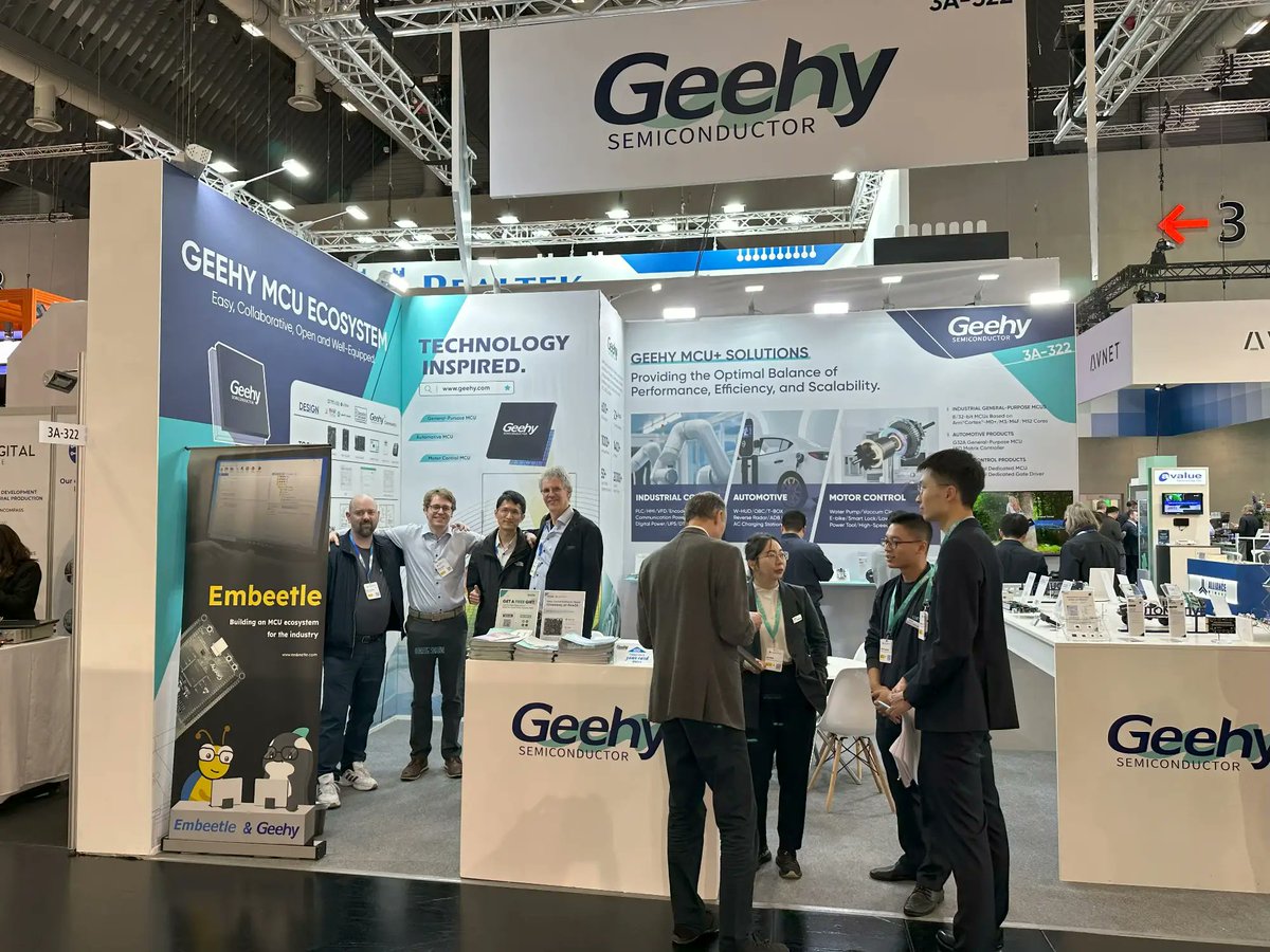 Embedded World 2024 in Nuremberg, Germany was a success. Embeetle shared the booth with #Geehy to demonstrate the #MCU ecosystem  we're building together.

Tidy sample code in an elegant IDE - what more can you wish for? #Embeetle #Geehy #ew2024