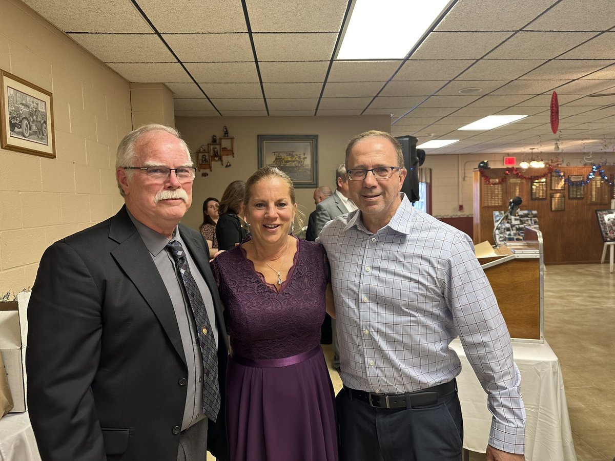 I was happy to attend the Floyd Volunteer Fire Department and Ladies Auxiliary’s annual installation dinner. It was an honor to recognize Willard Streiff, the department’s former chief, for his 55 years of service.