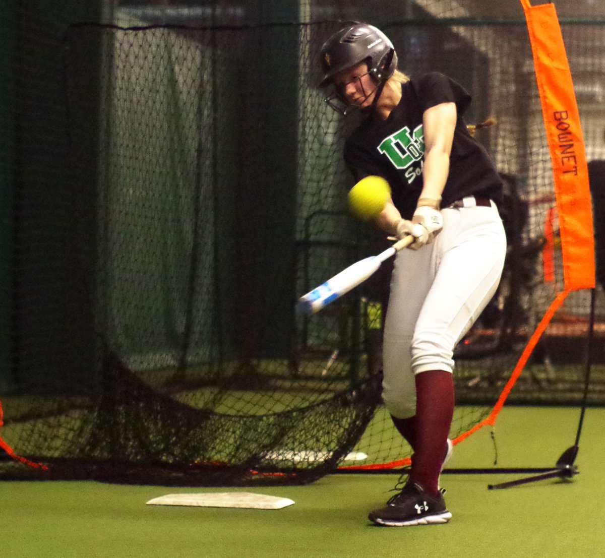 The U of #Saskatchewan Women’s Softball Team hosted tryouts on Saturday and are continuing today at the Indoor Training Centre. In the hitting portion of the tryouts in the batting cages, players were looking to show off their sweet swings. #PrideofHome. #Wearefamily. #Yxe.