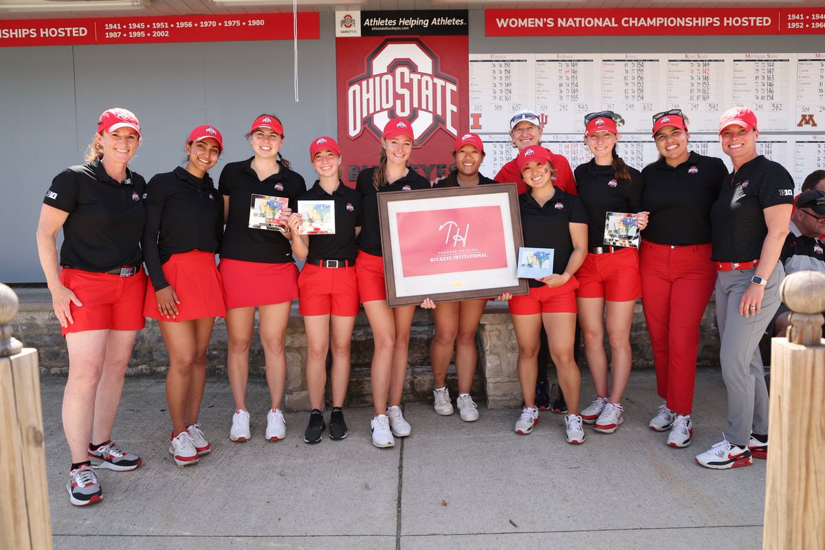 The Buckeyes are the 2024 Therese Hession Buckeye Invitational champions‼️ Four Buckeyes finished in the top 10 and they combined for seven under-par rounds‼️ #GoBucks