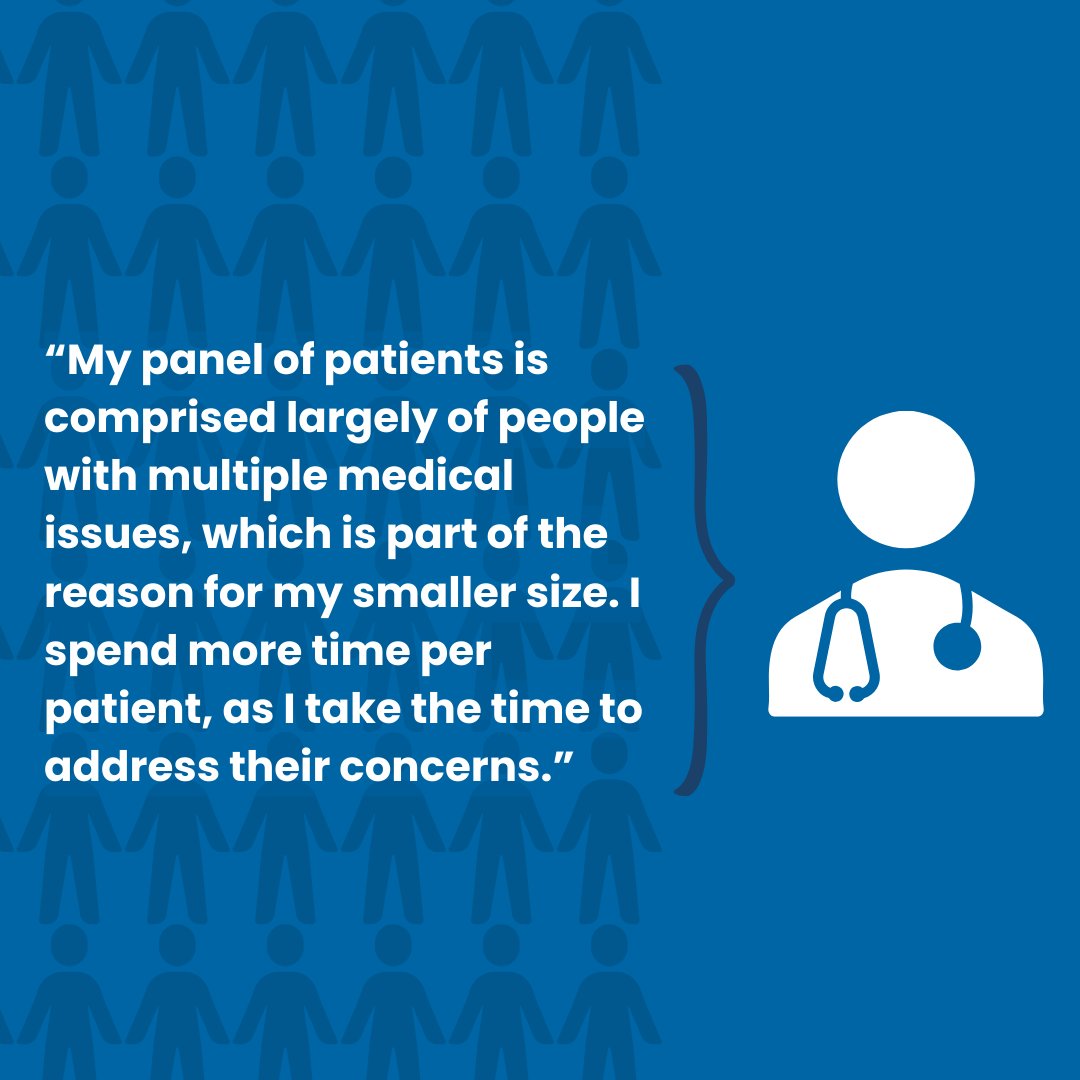 Every patient matters. The amount of patients a physician takes on is based on a multitude of factors, including how our doctors can provide their patients the best care possible.