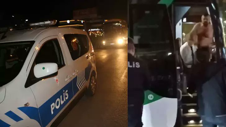 Kırık soda şişesi ile yolcu otobüsünü rehin aldı gazetedamga.com.tr/asayis/kirik-s…