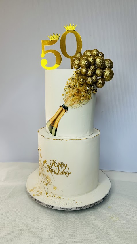 Fifty and fabulous! 💫 Our team just whipped up a masterpiece for a very special birthday.Order your cake today. 082 5316 033 Centurion #vhuvhambadzidrive #womeninbusiness #cakes #Johannesburg